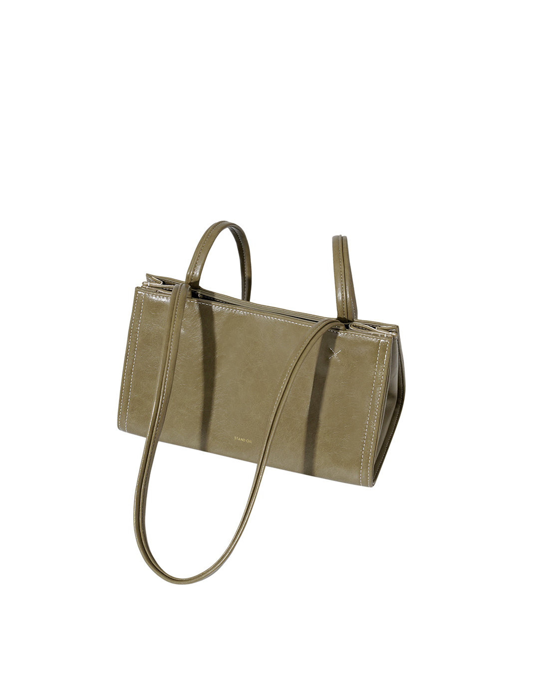 Tiny Oblong Bag in Basil