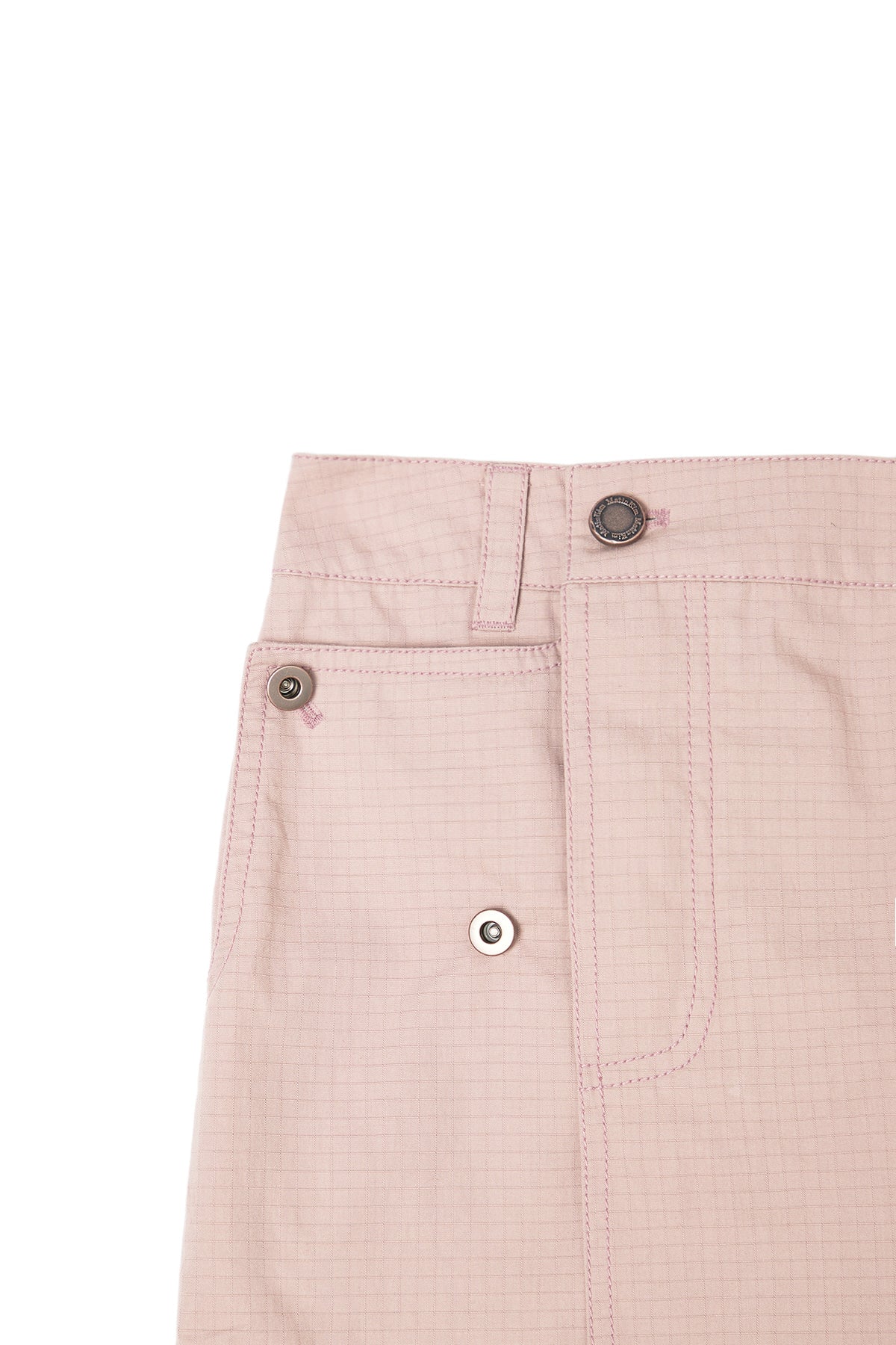 [matinkim] POCKET FOLDOVER WRAP MINI SKIRT IN INDIAN PINK
