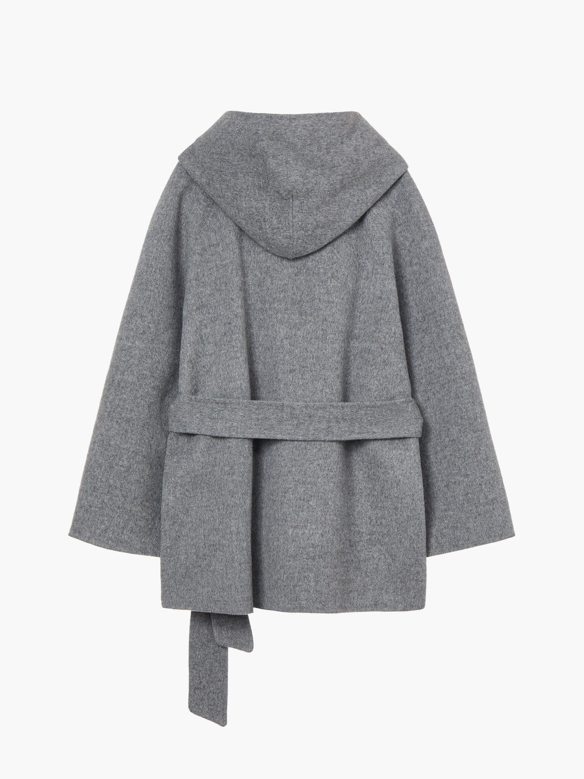 Margesherwood Half-Belted Handmade Coat grey