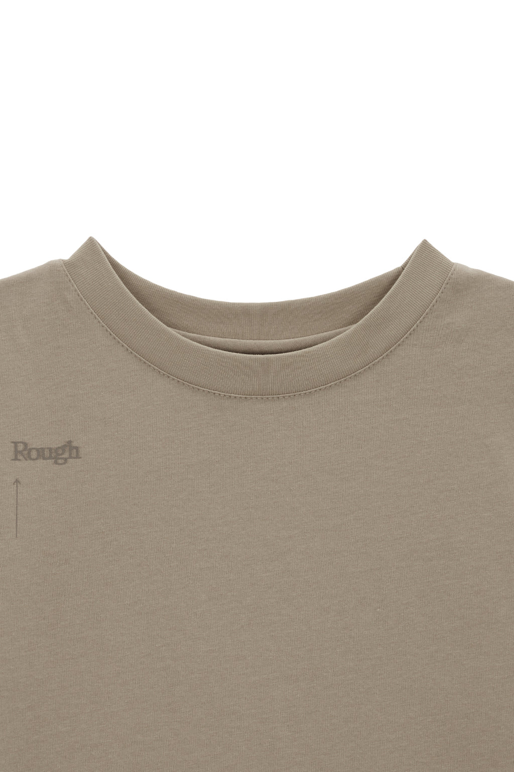 [matinkim] KEYWORD LETTERING CROP TOP IN BEIGE