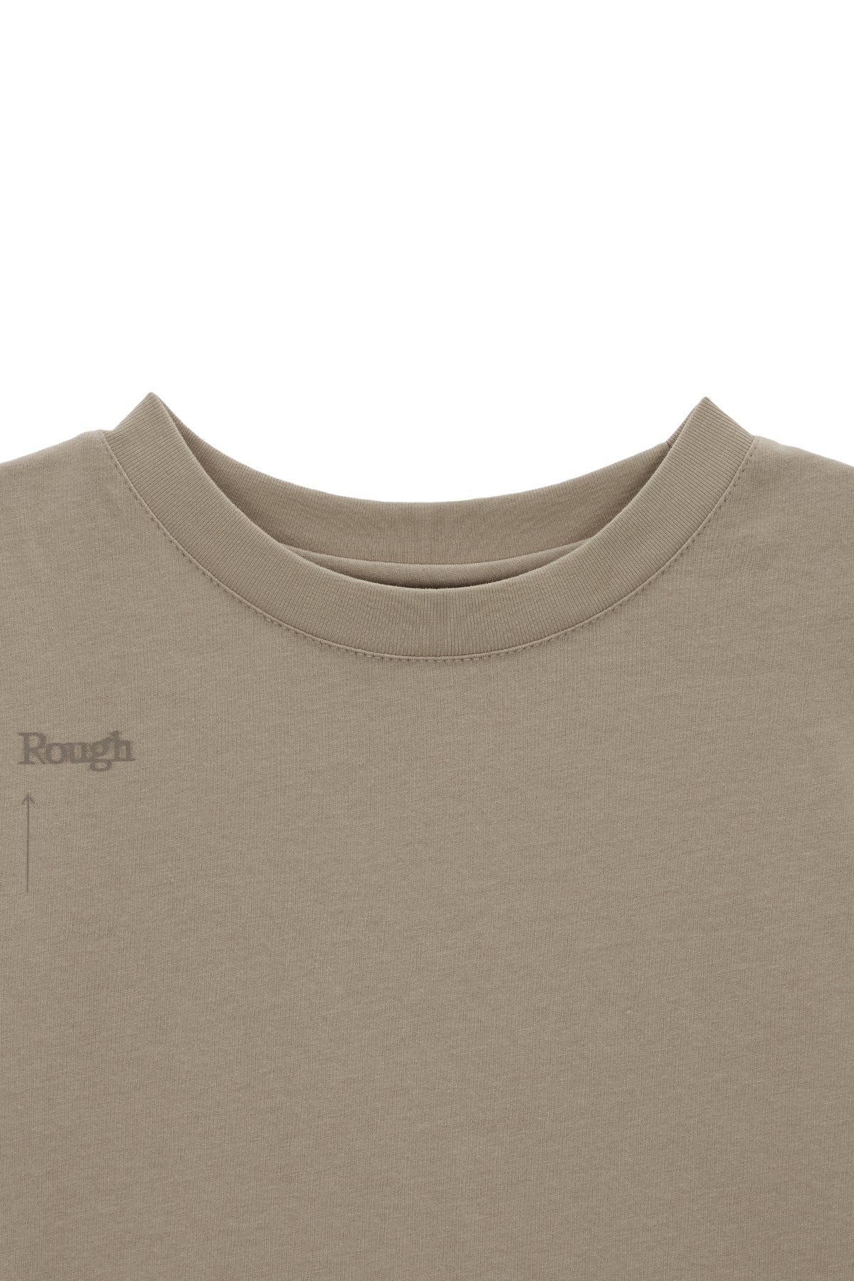 [matinkim] KEYWORD LETTERING CROP TOP IN BEIGE