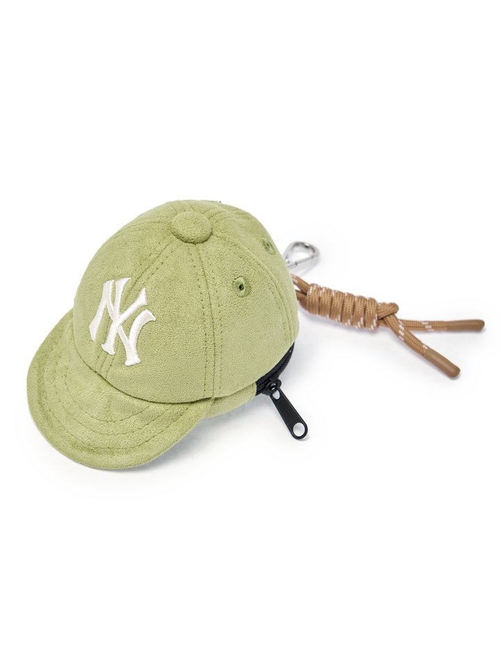 MLB Korea Basic Suede Ballcap Pouch Keyring
