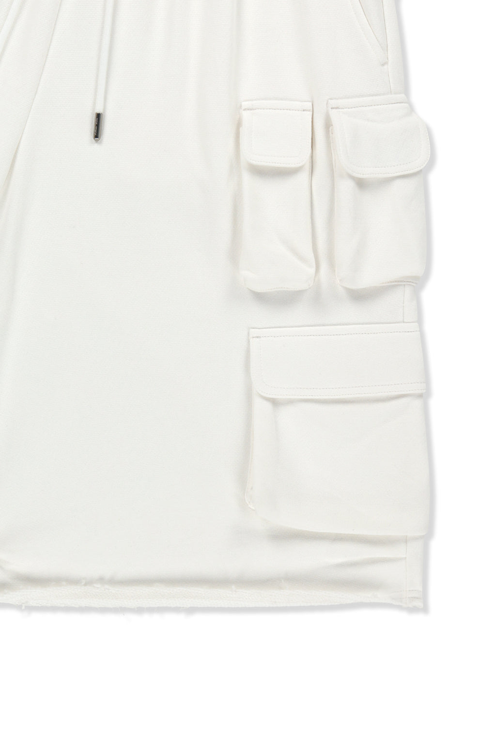 Matinkim Terry Utility Pocket Bermuda Pants IN White