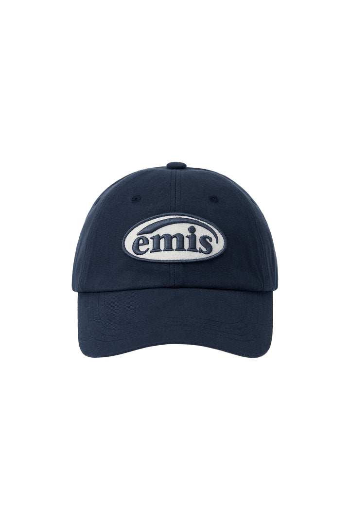 Emis Tone ON Tone Wappen Ball Cap-Navy