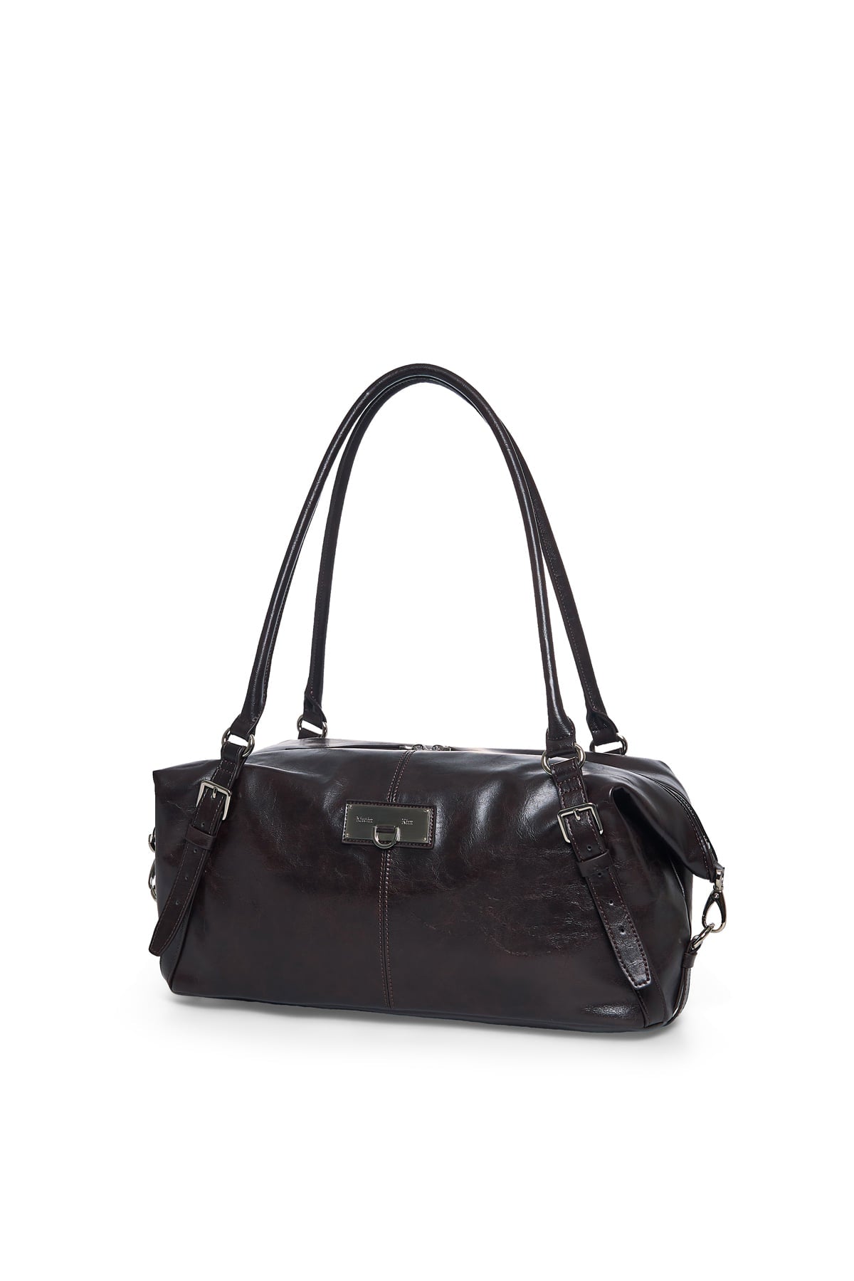 Matinkim Matin Soft Form Bowling Bag IN Dark Brown