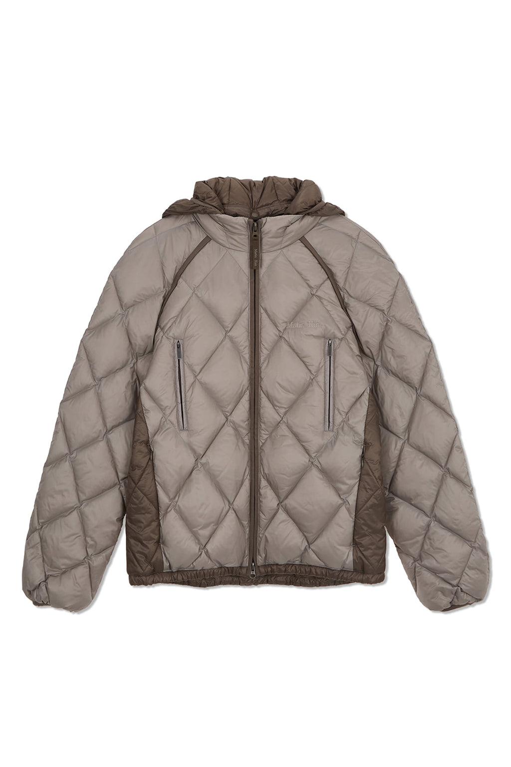Matinkim Quilting Hoody Lightweight Jumper (Down Blended) IN Beige