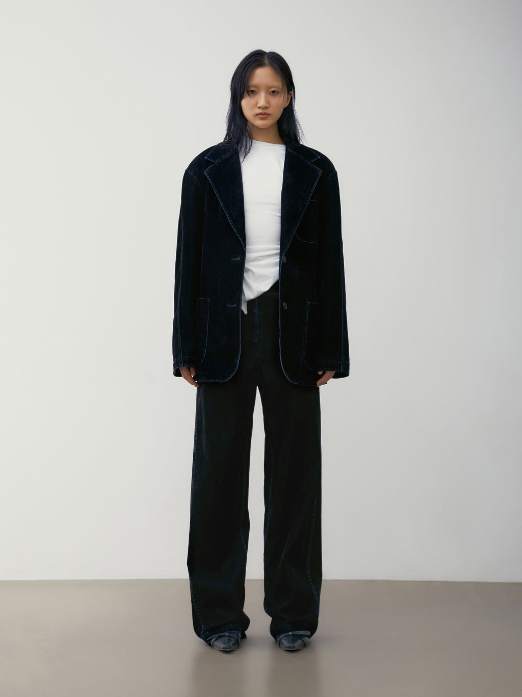 [low_classic] RAGLAN STONE WASHED JACKET
NAVY