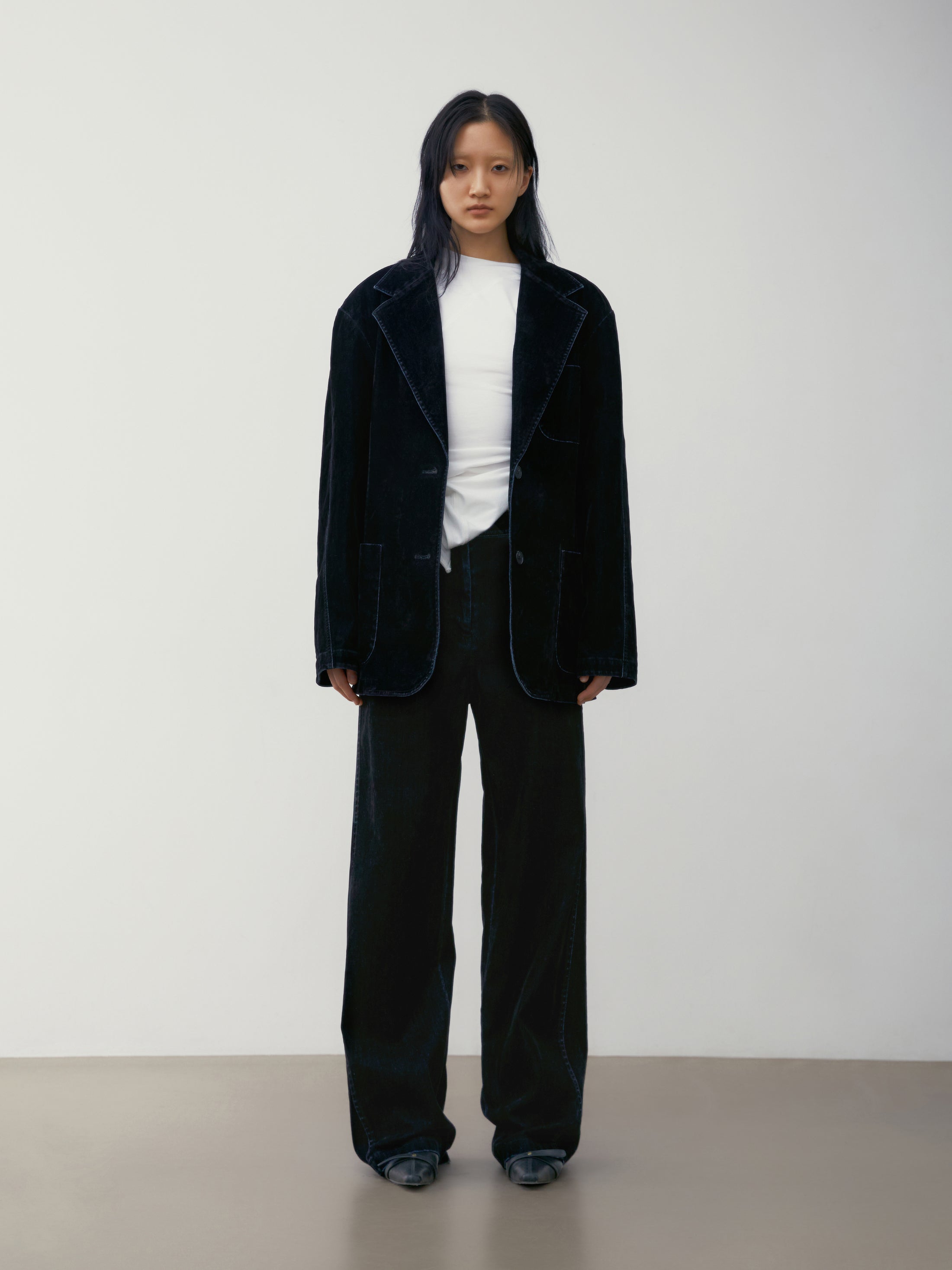 [low_classic] RAGLAN STONE WASHED JACKET
NAVY