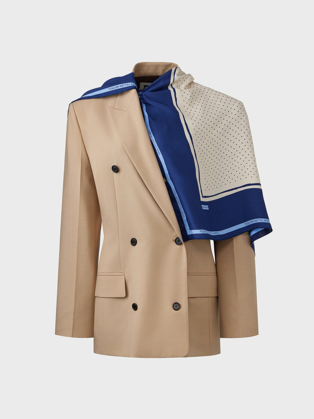 EENK Scarf Double Jacket - Beige