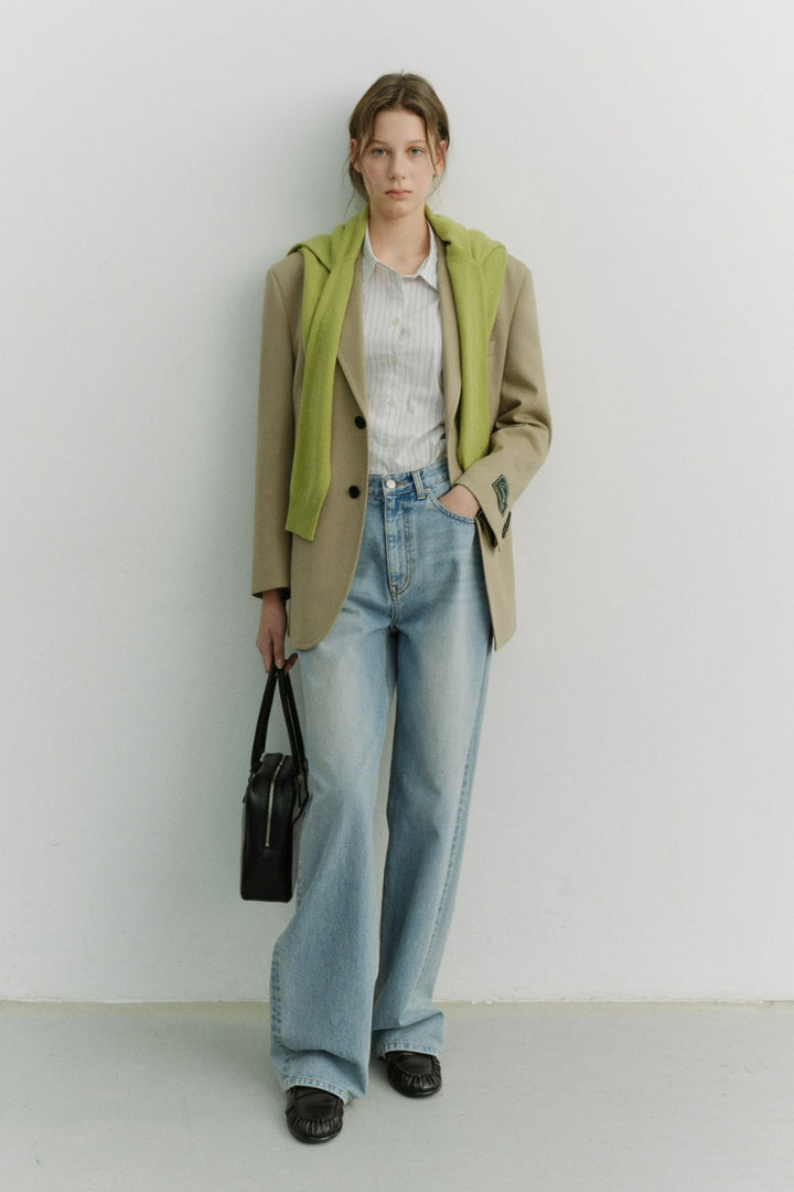 Dunst Relaxed Wide Jeans Light Blue