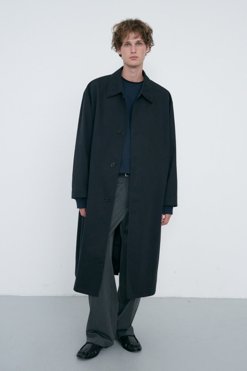 Dunst Unisex Refined Mac Coat Black