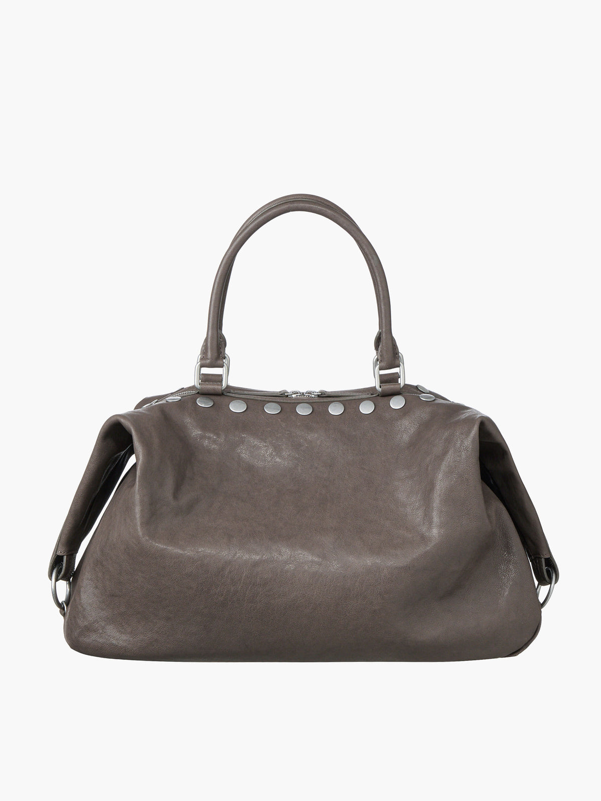 Margesherwood Dumpling Stud taupe washed nappa