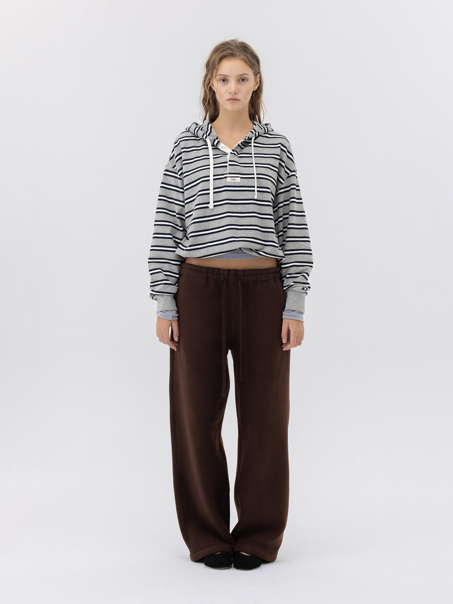 GLOWNY G Fleece Pants (Brown)
