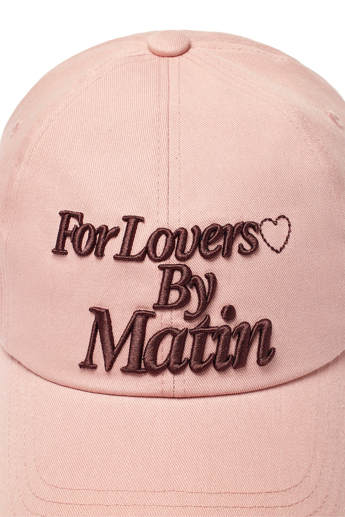 [matinkim] FOR LOVERS LOGO POINT BALL CAP IN LIGHT PINK