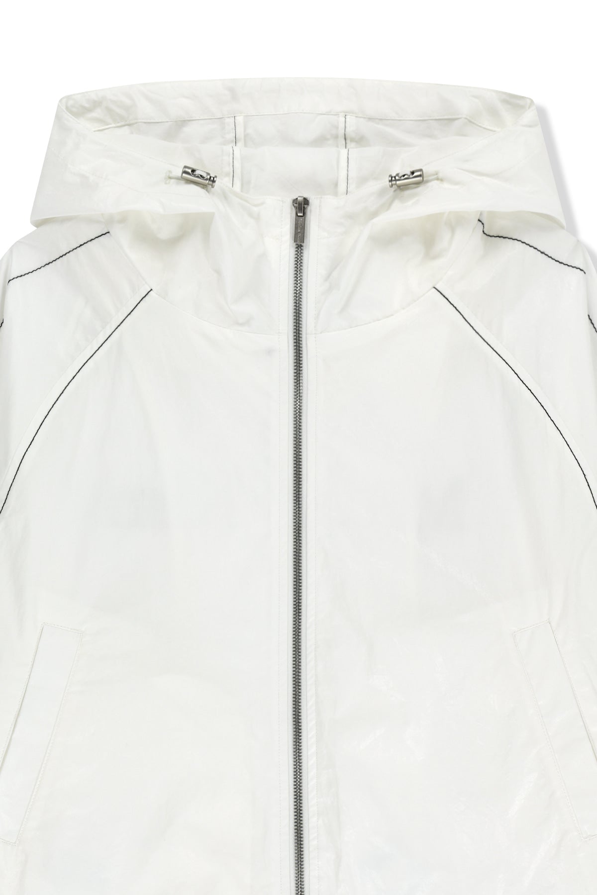 Matinkim Matin Crop Hoody Coating Jumper IN White