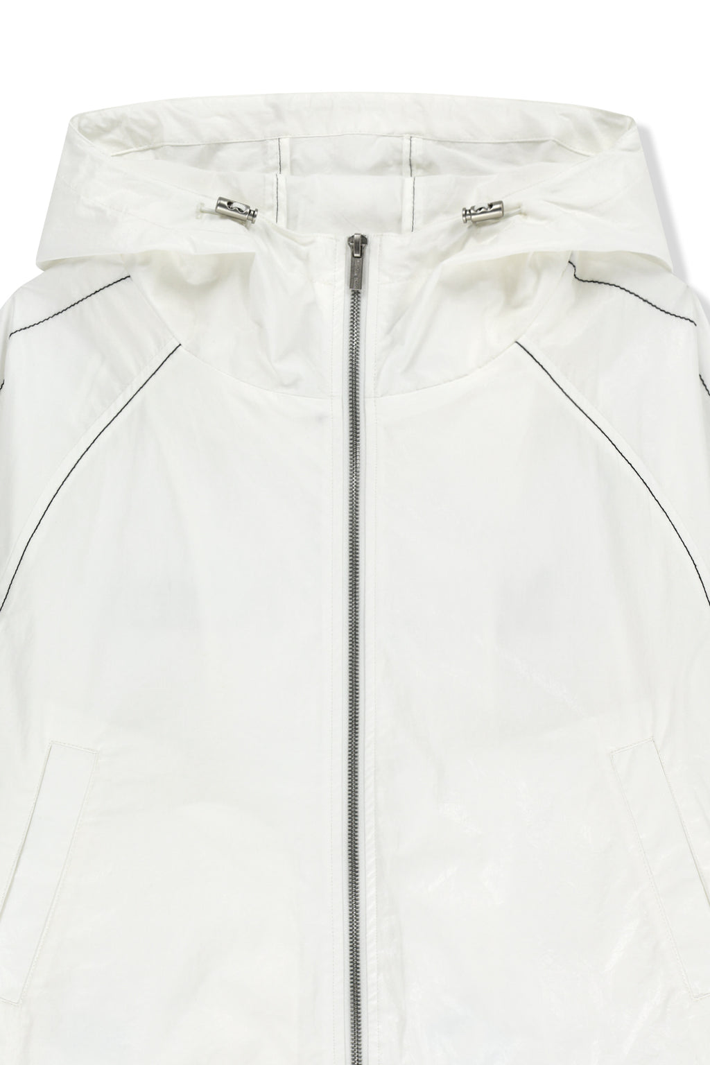 Matinkim Matin Kim Matin Crop Hoody Coating Jumper IN White