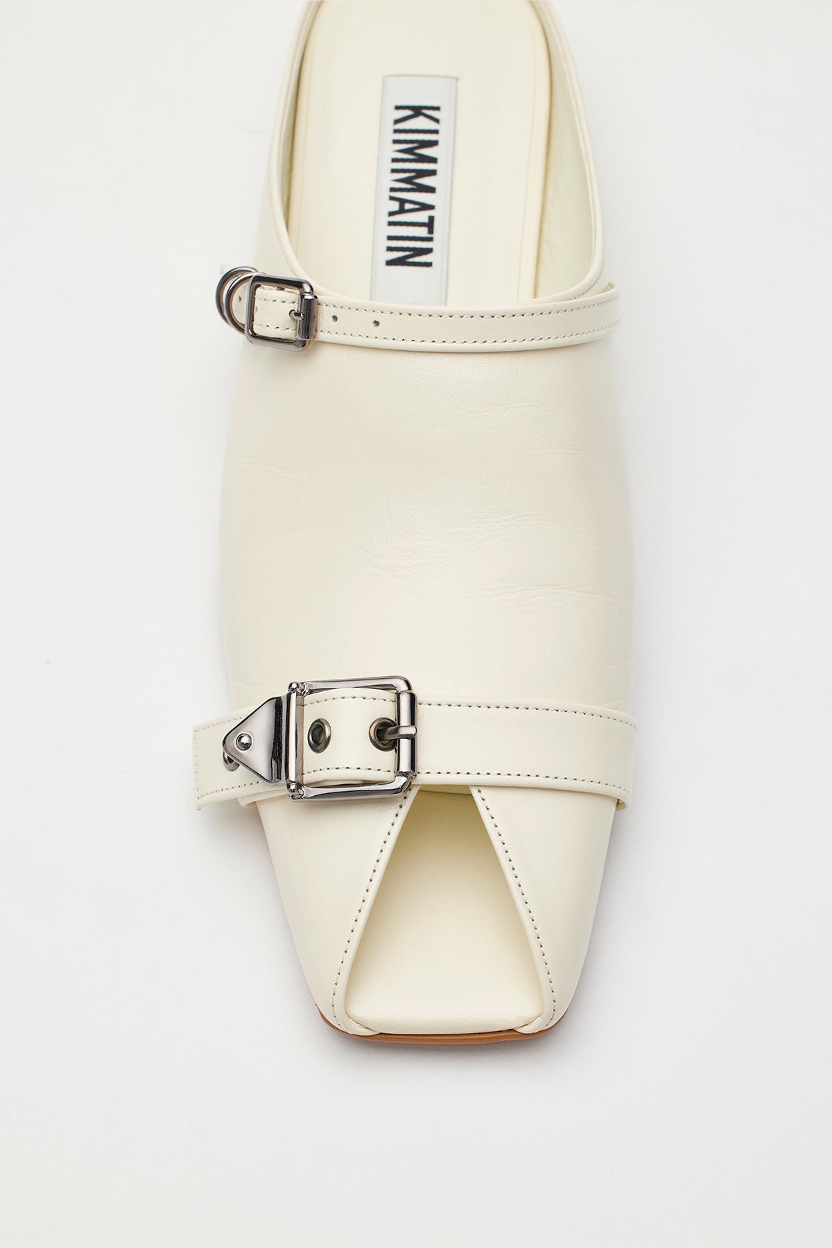 Matinkim Open Toe Strap Mule IN Ivory