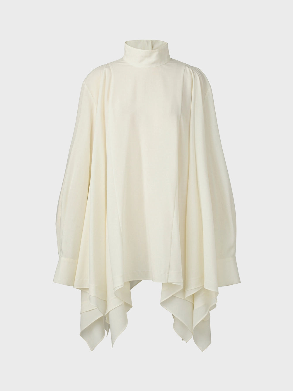 EENK High-Neck Flow Blouse - Ivory