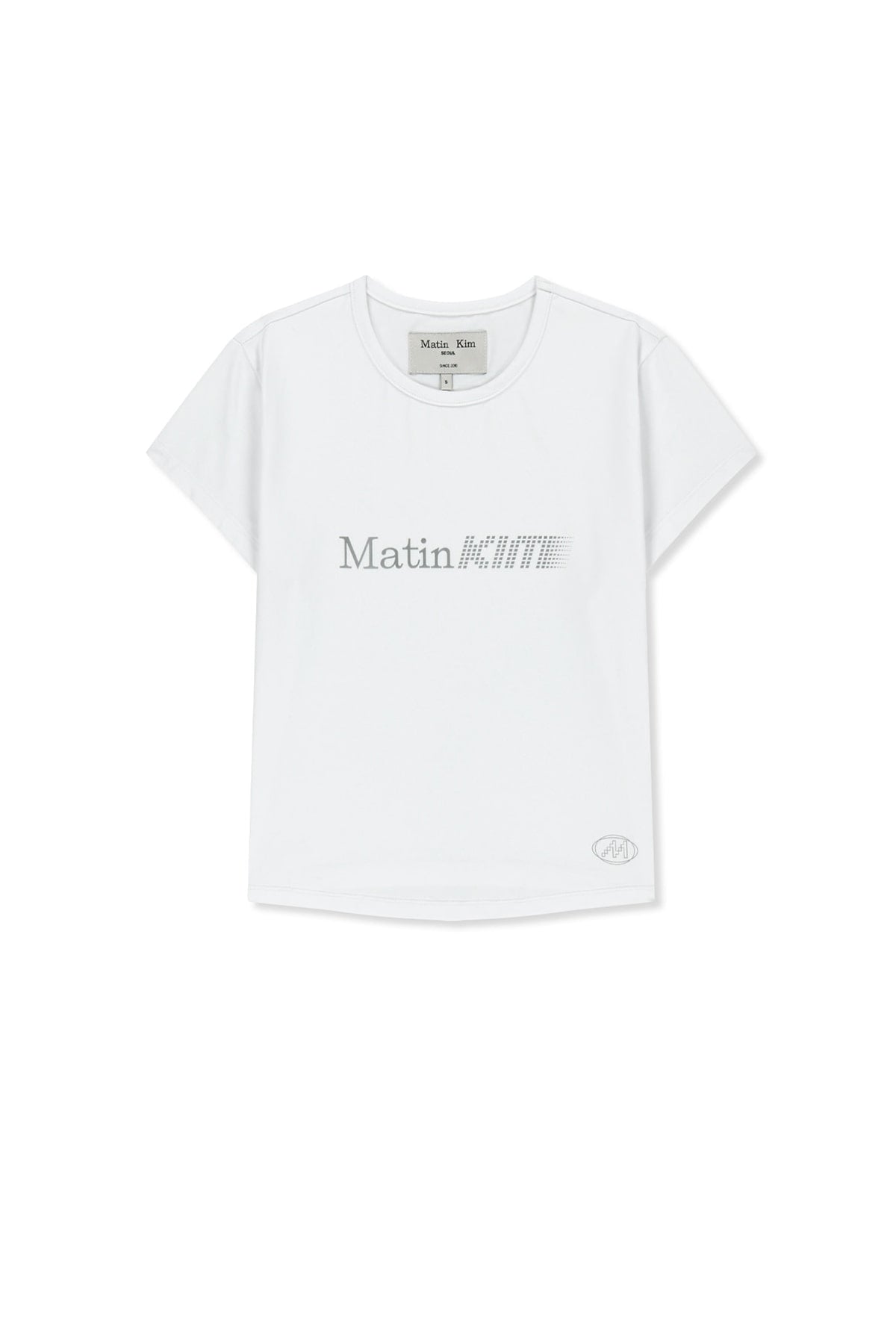 Matinkim Matin Pace Reflective Logo Slim Top IN White