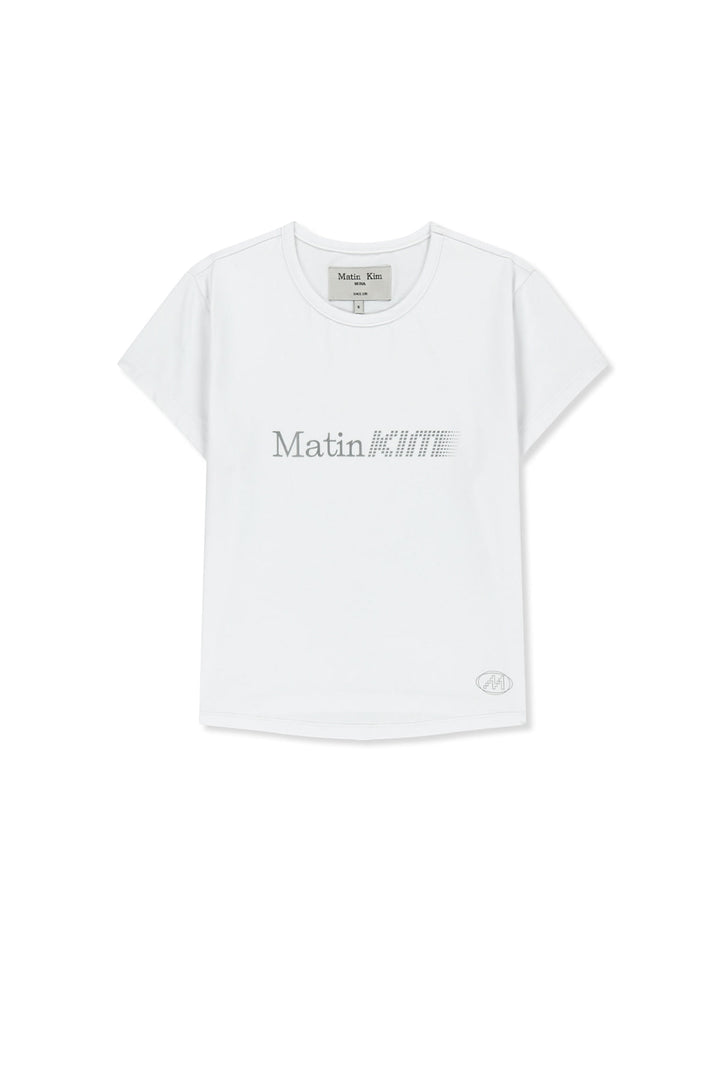 Matinkim Matin Pace Reflective Logo Slim Top IN White