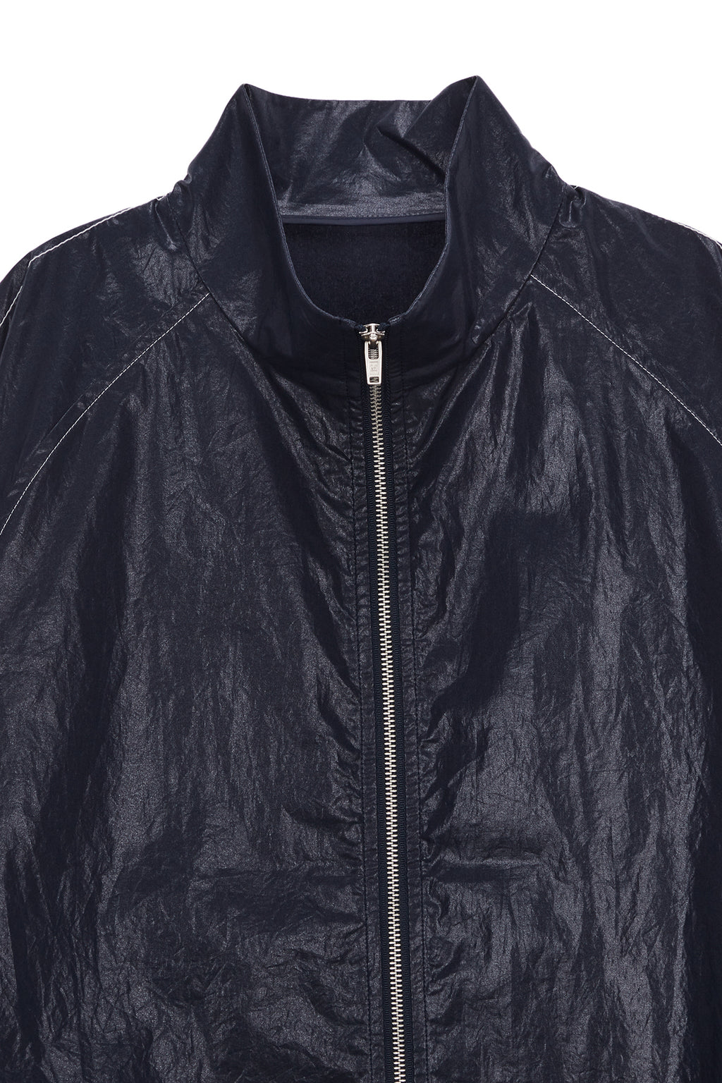 [matinkim] MATIN KIM LOGO COATING JUMPER IN NAVY