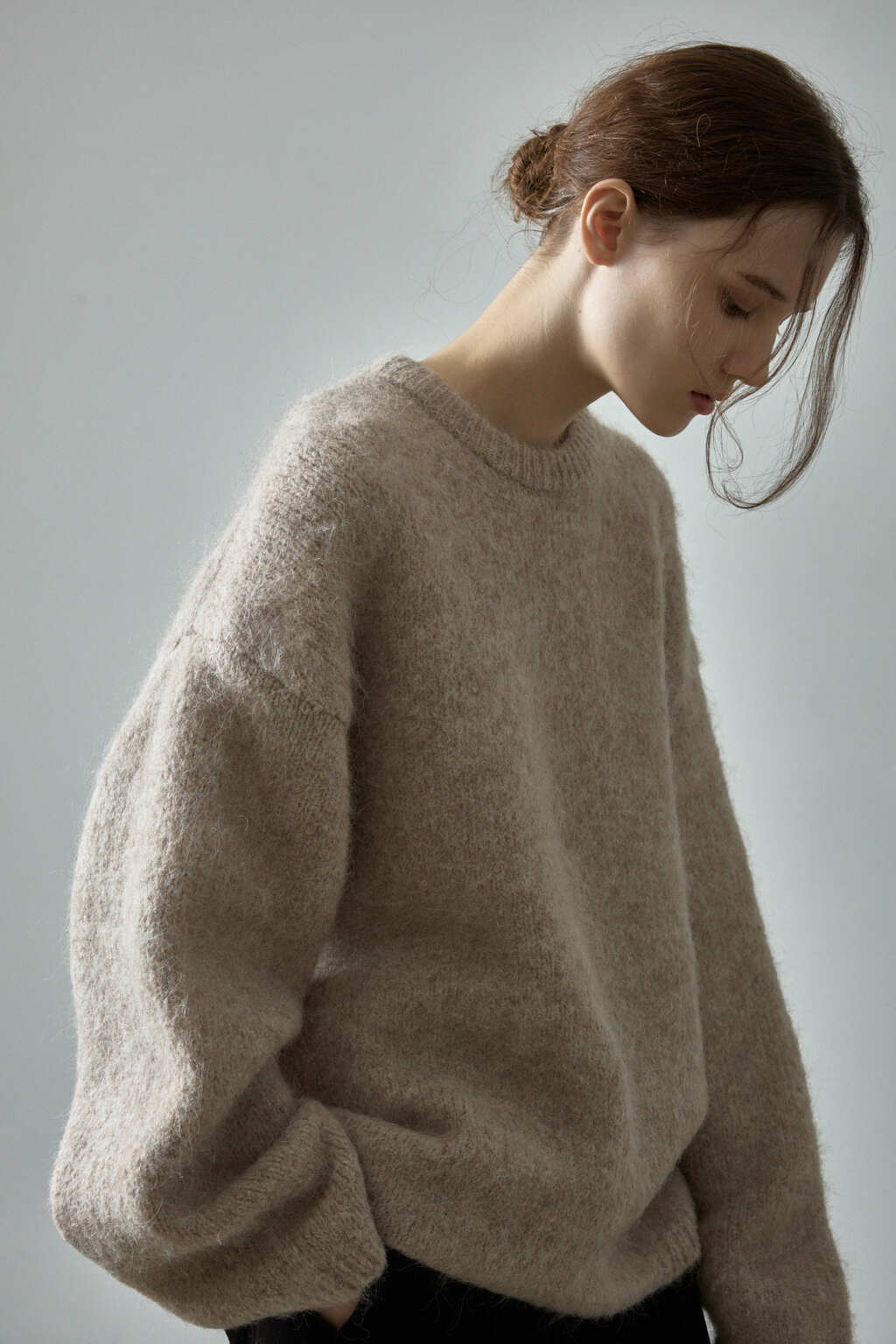 Facade Pattern Alpaca Cloud Knitwear beige