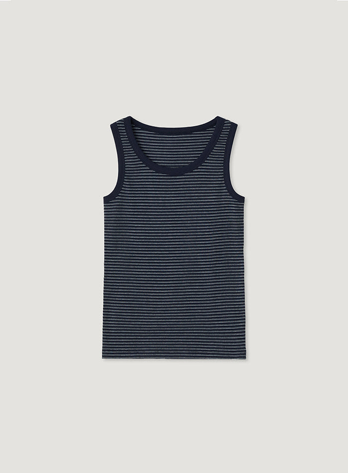 Mango Maniplease Unit Sleeveless Navy Stripe