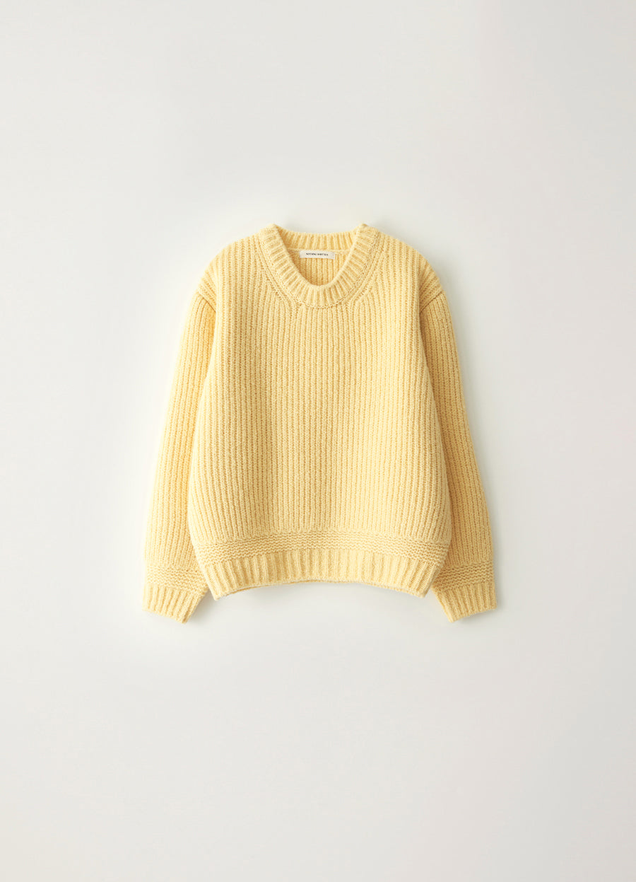 Nothing Written Tobu volume wool knit (Yellow)