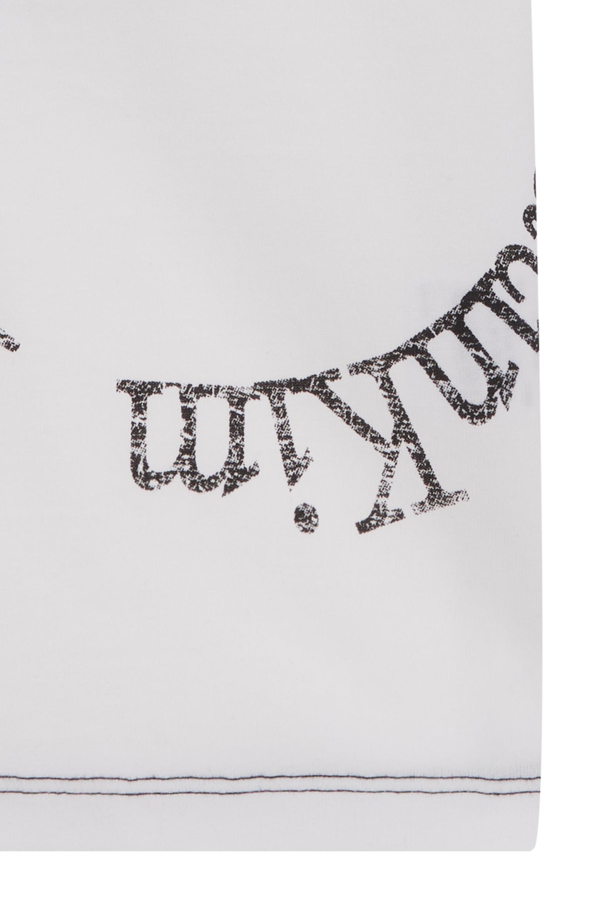 [matinkim] PRINT MIXED CROP TOP IN WHITE