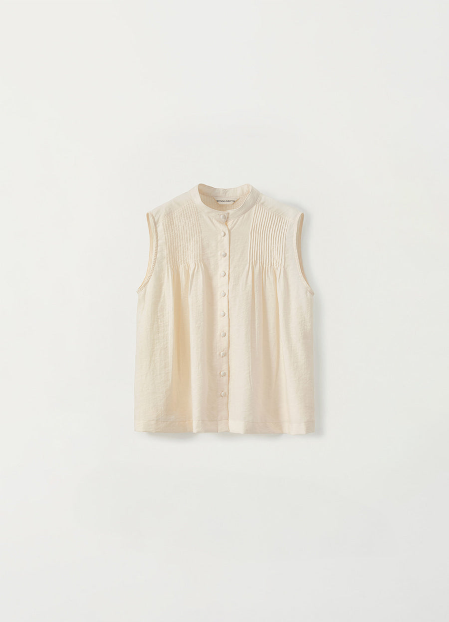 Nothing Written Mona sleeveless blouse (Light vanilla)