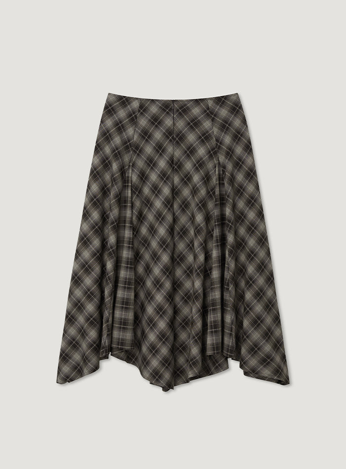 Mango Maniplease Dindee Flare Skirt Brown