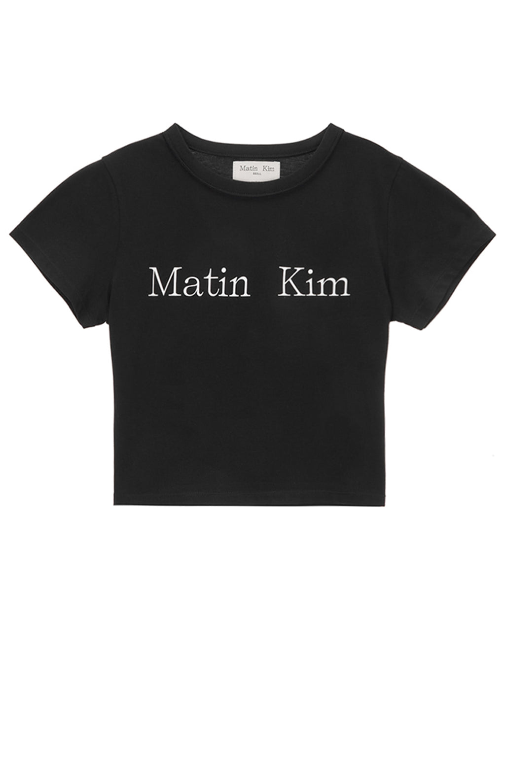 Matinkim Matin Kim Logo Crop Top IN Black