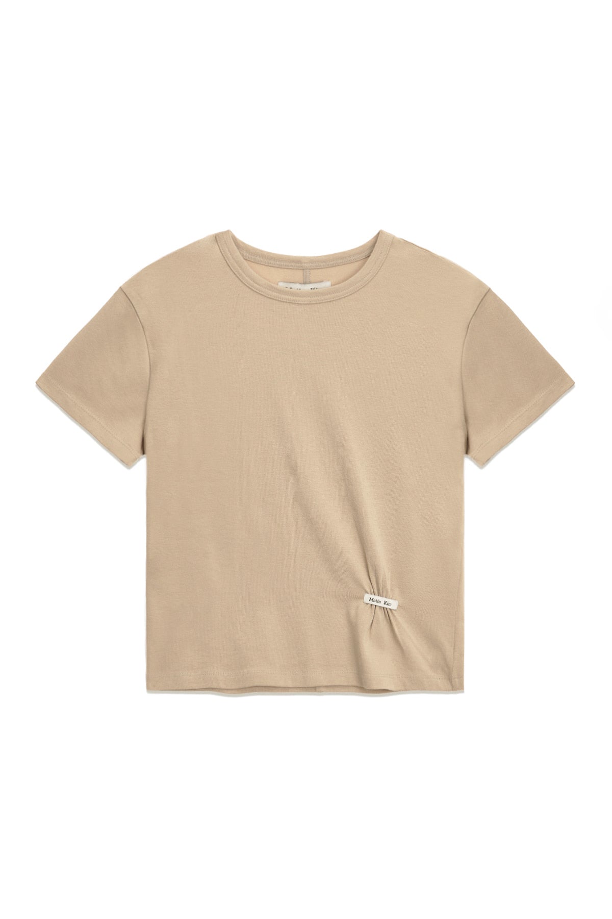 Matinkim Mini Label Shirring Top IN Beige