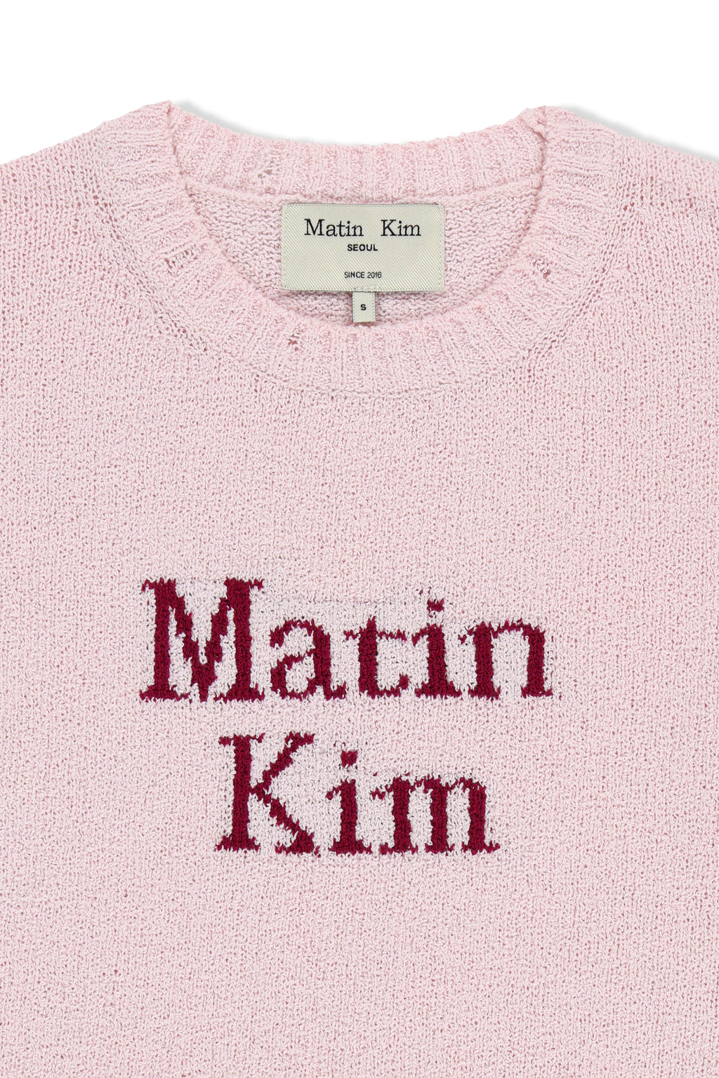 Matinkim Half Sleeve Logo Pullover For Women IN Pink