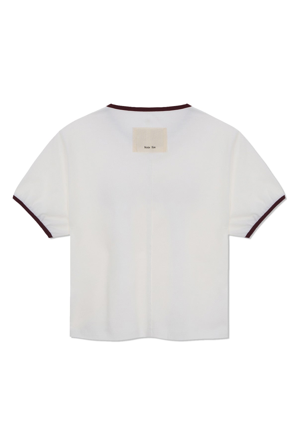 Matinkim Stud Logo Ringer Top IN White