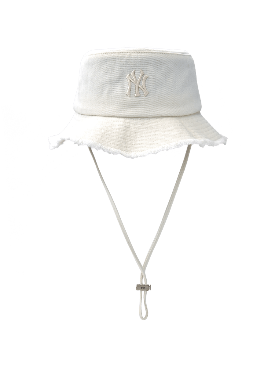 [25S New] Color Denim Safari Bucket Hat New York Yankees