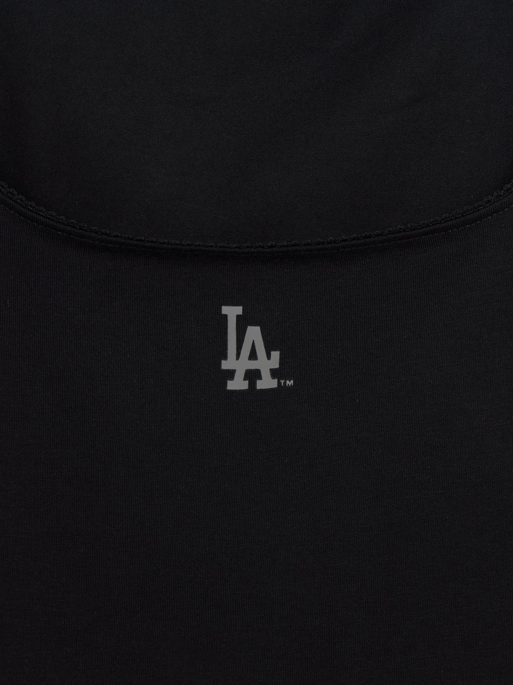 MLB Korea Women's Basic Lace Square Neck Slim Semi Crop T-shirts