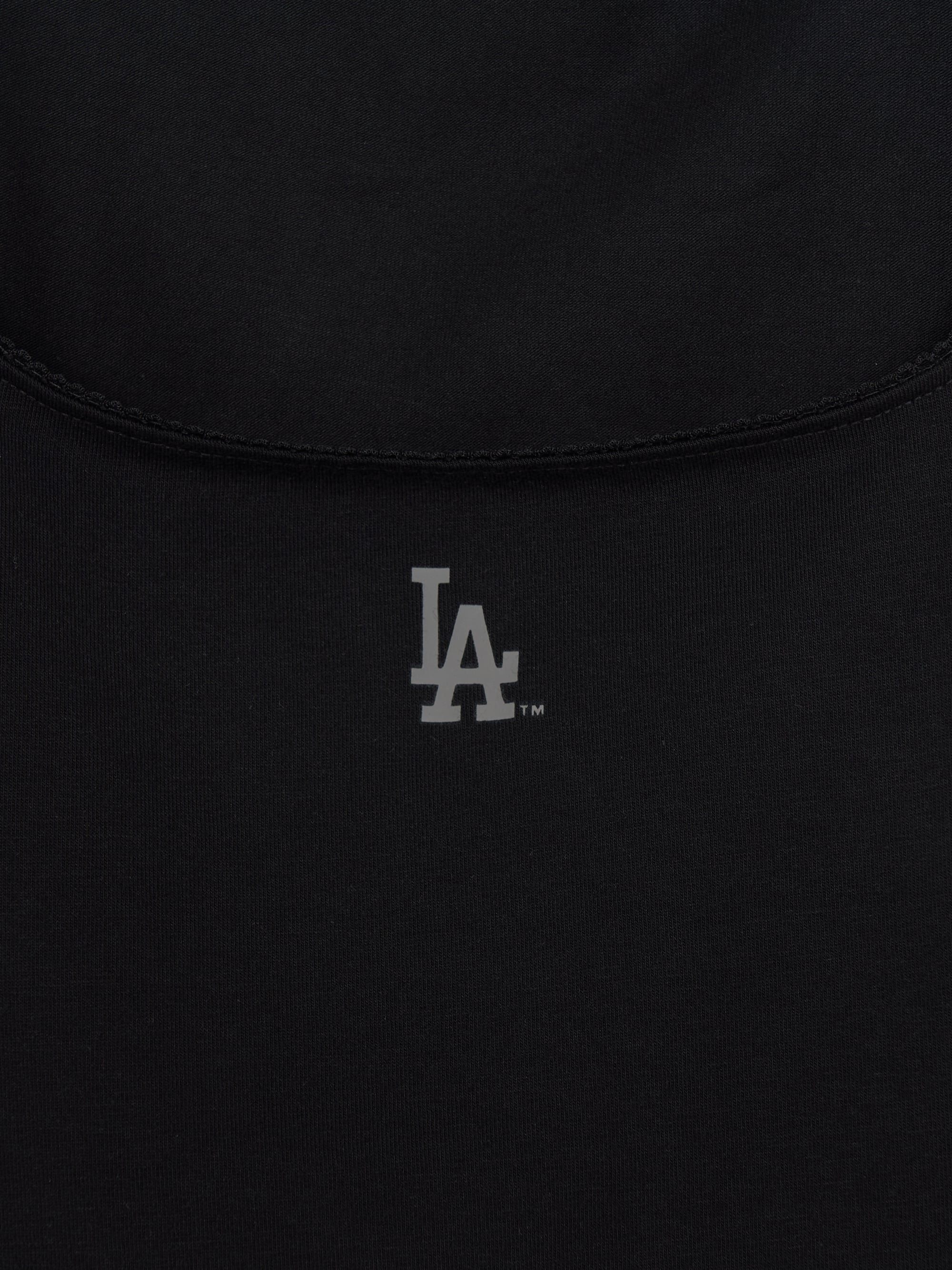 MLB Korea Women's Basic Lace Square Neck Slim Semi Crop T-shirts