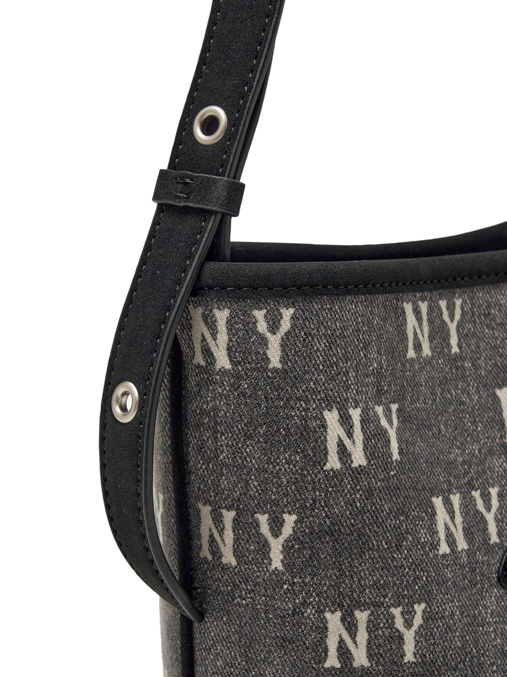 [MLB] Classic Monogram Vintage Denim Mini Bucket Bag