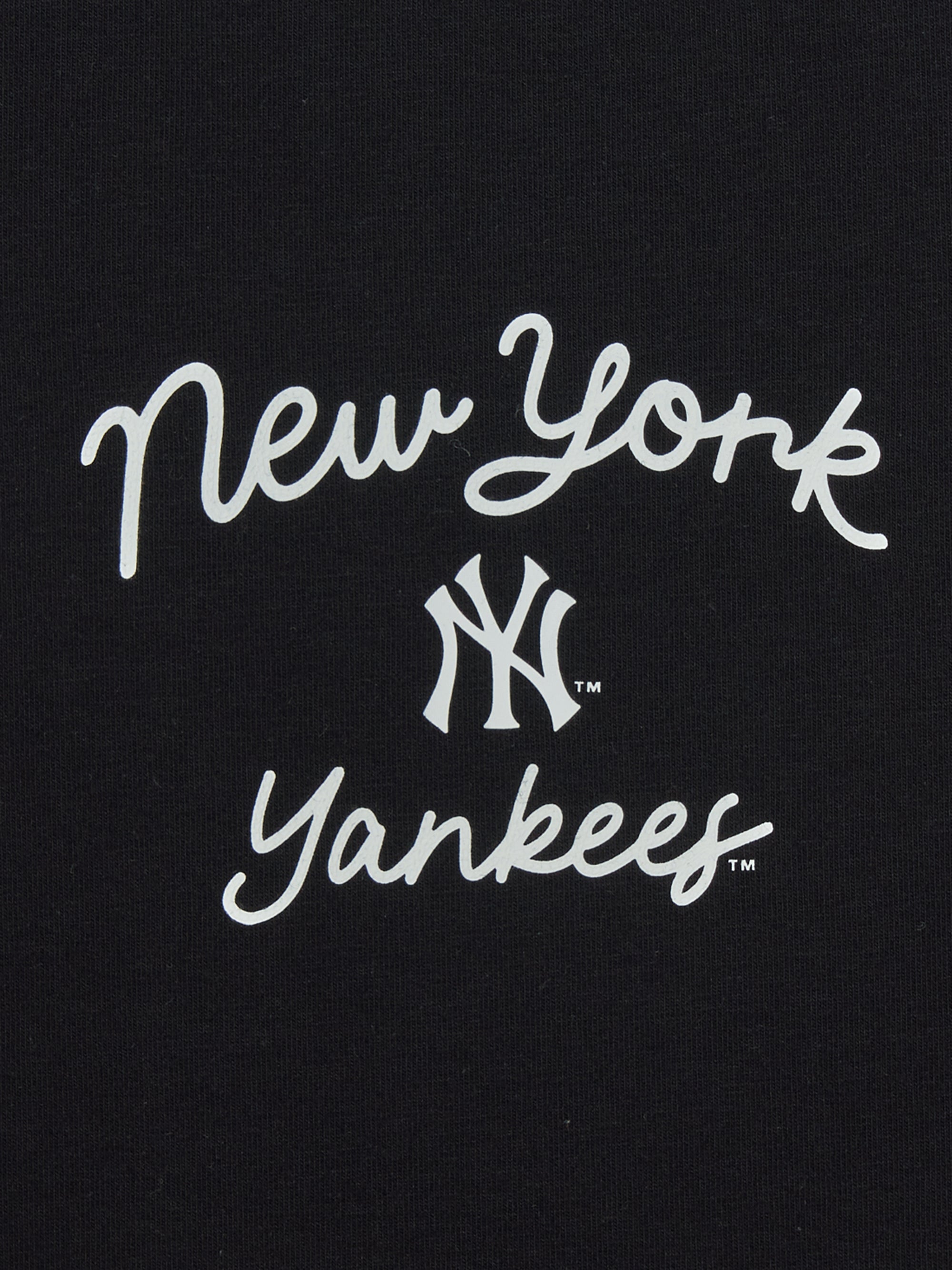MLB Korea Women's Sportive Cursive Ringer Crop T-shirts