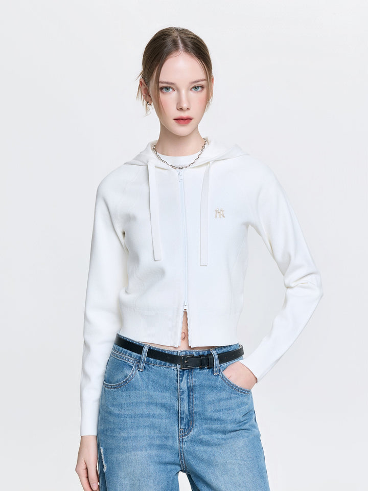 MLB Korea Women's Basic Hoodie Zip-Up Cardigan