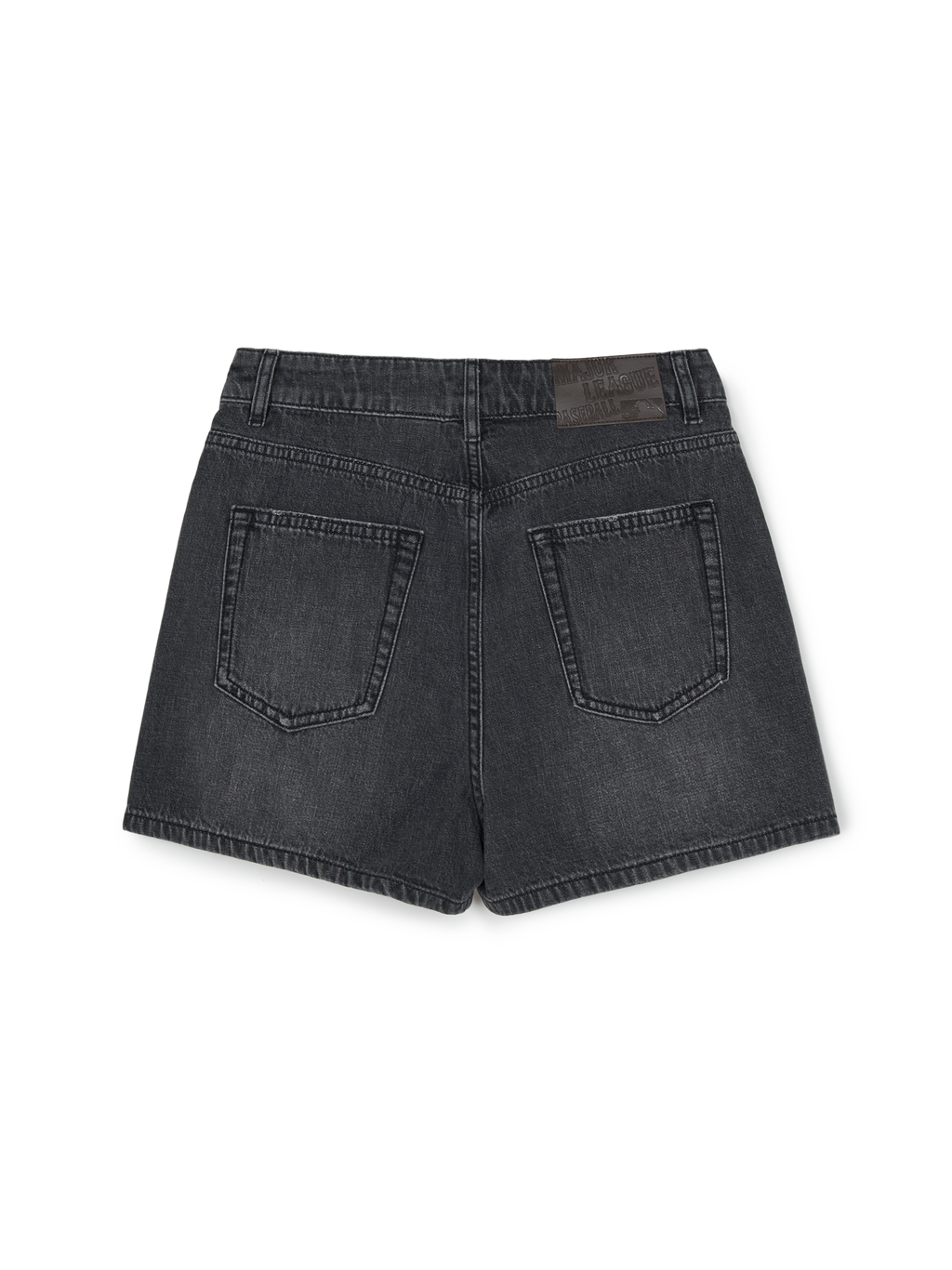 MLB Korea Women's Basic Small Logo Cargo Denim Wrap Skirt