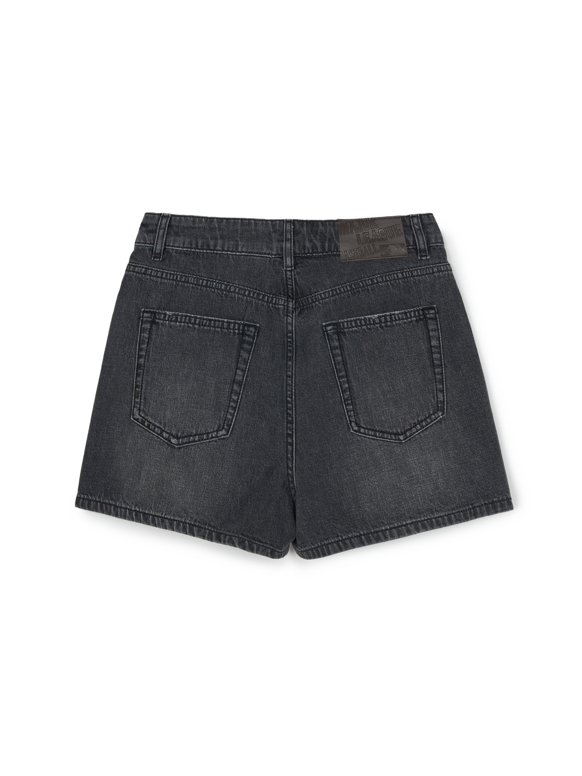 MLB Korea Women's Basic Small Logo Cargo Denim Wrap Skirt