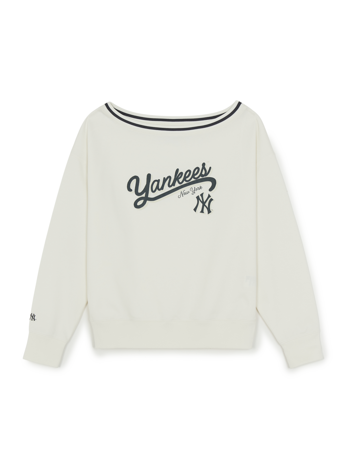 MLB Korea Women's Varsity Sportive Off-Shoulder Sweatshirt
