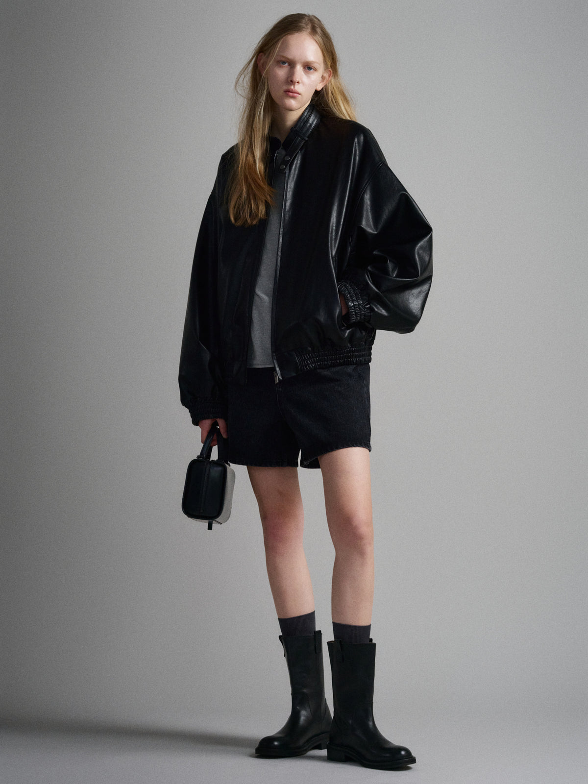 Facade Pattern Cross Pound Bag black
