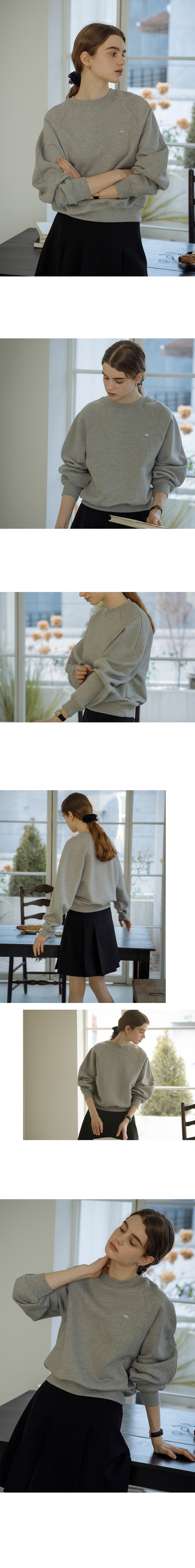 Tillidie Ballon sleeve comfy sweatshirt Gray