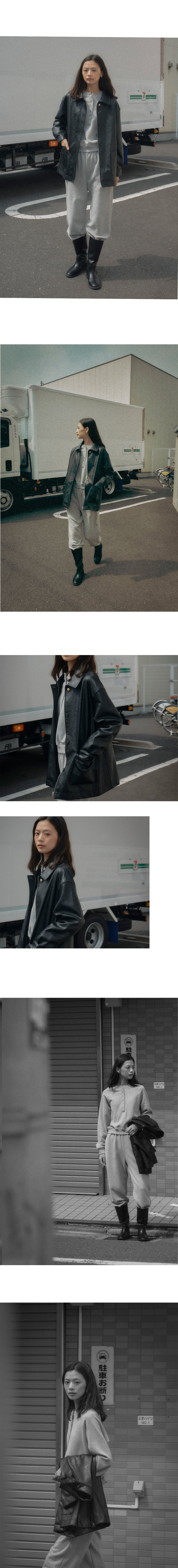 Tillidie Faux leather pocket jacket Black