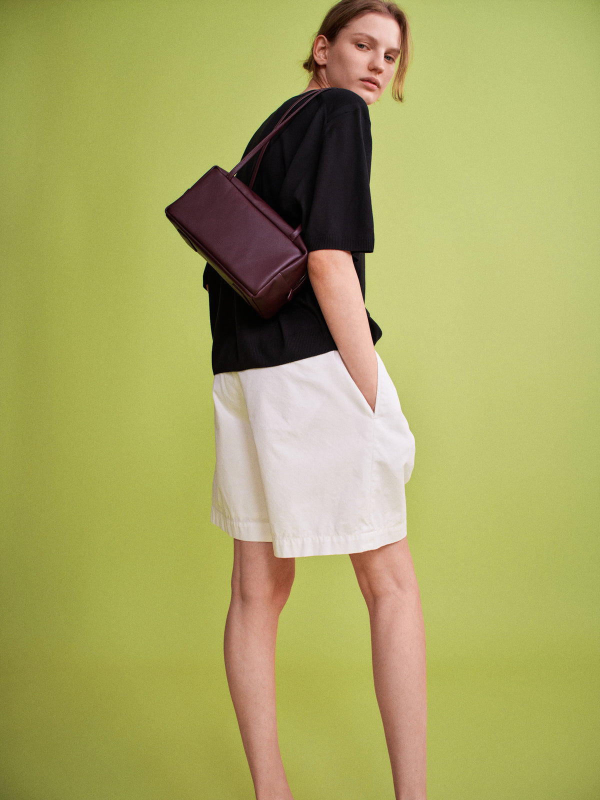 Facade Pattern Rincon Shoulder Bag cherry wood