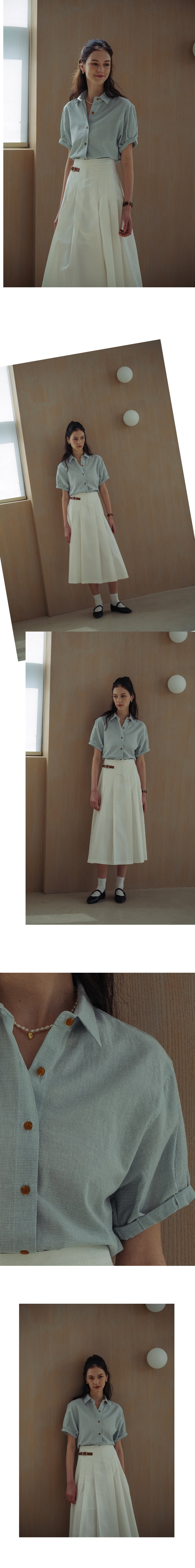Tillidie Ann button point shirt Mint