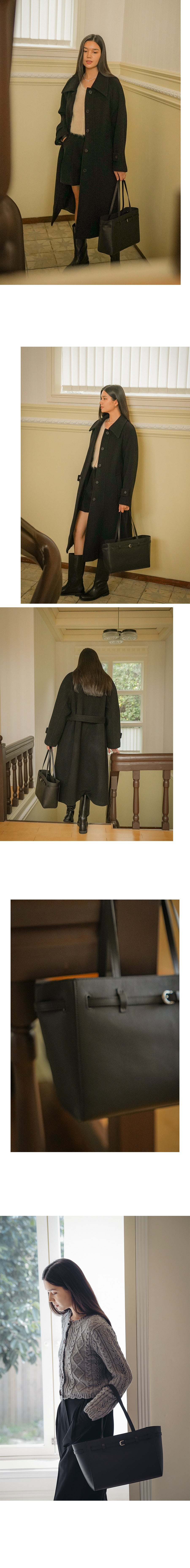 Tillidie Belt bbg leather shoulder bag Black